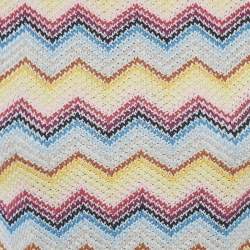 Pre Owned Missoni Kids Multicolor Chevron Knit Gilet 14 Yrs