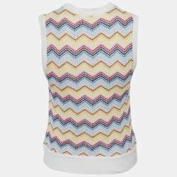 Pre Owned Missoni Kids Multicolor Chevron Knit Gilet 14 Yrs