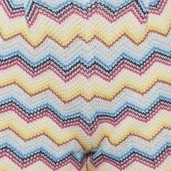 Missoni Kids Multicolor Chevron Pattern Knit Shorts 14 Yrs