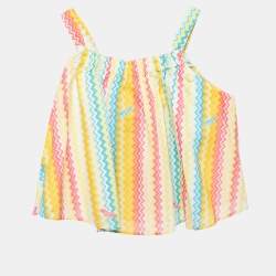 Pre Owned بلوزة ميزوني نقش متعرج متعدد الألوان قطن 6 سنوات