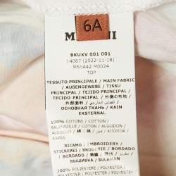 Pre Owned بلوزة ميزوني نقش متعرج متعدد الألوان قطن 6 سنوات