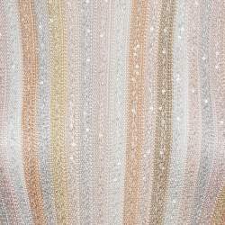 Pre Owned Missoni Kids Pastel Sequin Rib Knit Short Dress 12Yrs