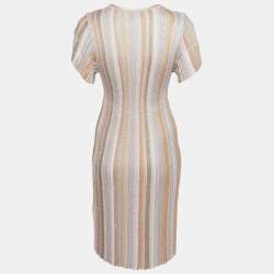 Pre Owned Missoni Kids Pastel Sequin Rib Knit Short Dress 12Yrs