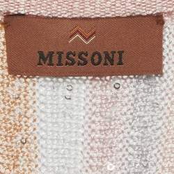 Pre Owned Missoni Kids Pastel Sequin Rib Knit Short Dress 12Yrs