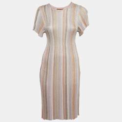 مملوكة مسبقًا Missoni Kids Pastel Sequin Rib Knit Short Dress 12Yrs