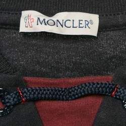 Pre Owned Moncler Navy Blue Logo Applique Jersey T-Shirt 8 Yrs 