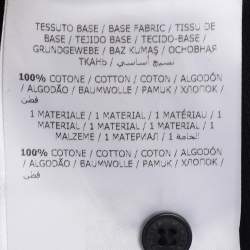 Pre Owned Moncler Navy Blue/White Collar Jersey Logo Patch Polo T-Shirt 5 Yrs