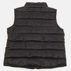 مملوكة مسبقًا Moncler Kids Black Synthetic Down Gilet 4Yrs
