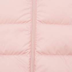 Moncler Kids Pink Synthetic Sharon Hooded Down Jacket 9/12M