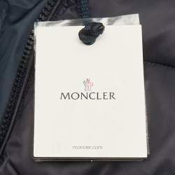 Pre Owned Moncler Kids Fur Trim Nylon Down Snowsuit 18/24M