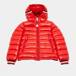 مملوكة مسبقًا Moncler Red Nylon Quilted Jacket 10Yrs