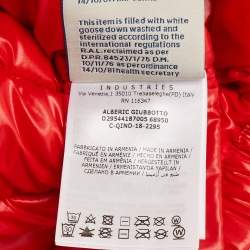 مملوكة مسبقًا Moncler Red Nylon Quilted Jacket 10Yrs