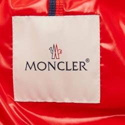 مملوكة مسبقًا Moncler Red Nylon Quilted Jacket 10Yrs