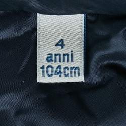 مملوكة مسبقًا Moncler Navy Blue Nylon New Amaury Packable Down Jacket 4Yrs