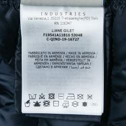 مملوكة مسبقًا Moncler Navy Blue Nylon New Amaury Packable Down Jacket 4Yrs