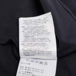 Moncler Navy Blue Cotton Knit Ruffled Sleeveless Top 12 Yrs