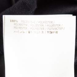 Pre Owned Moncler Navy Blue Velvet Knit Leggings 12 Yrs