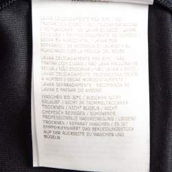 Pre Owned Moncler Navy Blue Velvet Knit Leggings 12 Yrs