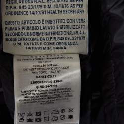 Moncler Navy Blue Synthetic Quilted Down Jacket 12 Yrs