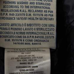 Moncler Navy Blue Synthetic Quilted Down Jacket 12 Yrs