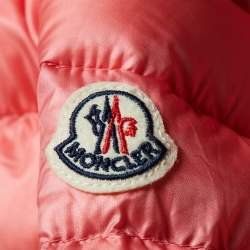 Pre Owned Moncler Pink Nylon New Iraida Padded Jacket 4Yrs