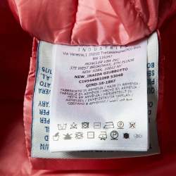 Pre Owned Moncler Pink Nylon New Iraida Padded Jacket 4Yrs