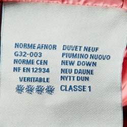 Pre Owned Moncler Pink Nylon New Iraida Padded Jacket 4Yrs