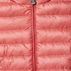 Pre Owned Moncler Pink Nylon New Iraida Padded Jacket 4Yrs
