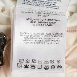 Moncler Pink Nylon Detachable Fur Puffer Onesie 2 Yrs
