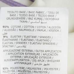 Pre Owned Moncler White Logo Applique Jersey T-Shirt 10 Yrs