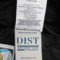 Pre Owned Moncler Black Quilted Nylon Hooded Jumpsuit Ski Jacket 14Y