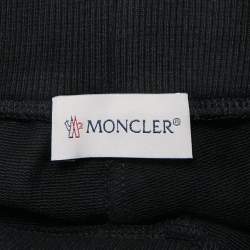 Pre Owned Moncler Black Cotton Knit Jogger Pants 4 Years
