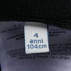 Pre Owned Moncler Black Cotton Knit Jogger Pants 4 Years