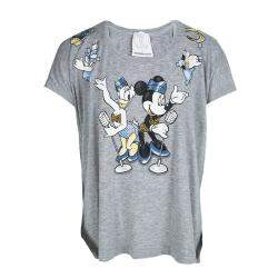 Monnalisa NY & LON Grey Daisy Duck and Minnie Mouse Printed T-shirt 10 Yrs