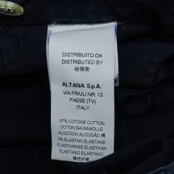 Pre Owned Moschino Kids Navy Blue Gabardine Jeans 4 Yrs Waist 20"