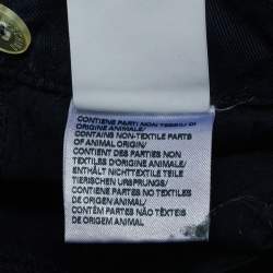 Pre Owned Moschino Kids Navy Blue Gabardine Jeans 4 Yrs Waist 20"