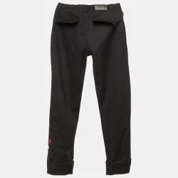 Pre Owned Moschino Junior Black Logo Print Denim Jean 11/12Yrs Waist 26"