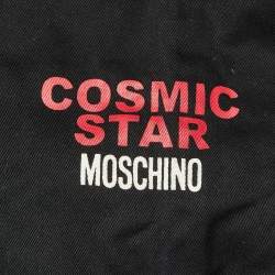 Pre Owned Moschino Junior Black Logo Print Denim Jean 11/12Yrs Waist 26"