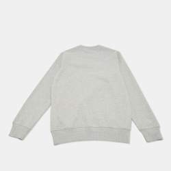 Moschino Teen Grey Teddy Print Cotton Crewneck Sweatshirt 14 Yrs 