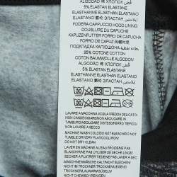 Moschino Teen Grey Printed Cotton Hoodie Dress (12 Yrs)