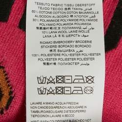 Moschino Teen Pink Bear Pattern Cotton Knit Sweater 10 Yrs