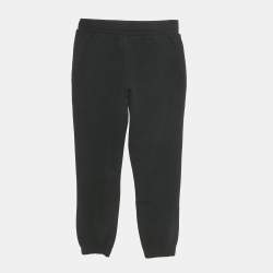 Pre Owned Moschino Kids Black Cotton Rhinestone Sweatpants 8 Yrs