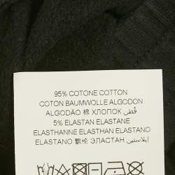Pre Owned Moschino Kids Black Cotton Rhinestone Sweatpants 8 Yrs