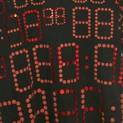 Pre Owned Moschino Teen Black Printed Jersey Crewneck T-Shirt 10Yrs