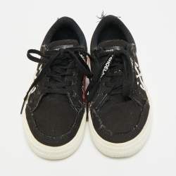 Pre Owned حذاء رياضي قماش أسود أوف وايت مبركن مقاس 26