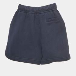 Pre Owned Palm Angels Kids Blue Embroidered Cotton Shorts 4 Yrs 