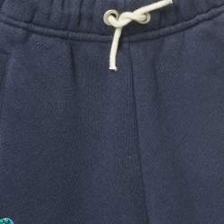 Pre Owned Palm Angels Kids Blue Embroidered Cotton Shorts 4 Yrs 