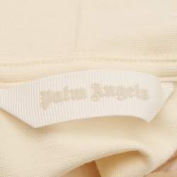 Palm Angels Kids Cream Jersey Hooded Sweatshirt 12 Yrs