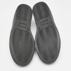 Philipp Plein Black Leather Studded Medicine Sneakers Size 35