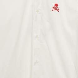 Philipp Plein Junior White Cotton Long Sleeve Shirt 10 Yrs 